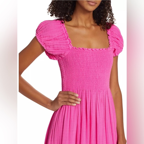 LoveShackFancy ๐ Pink Smocked Maxi Dress - Picture 3 of 11